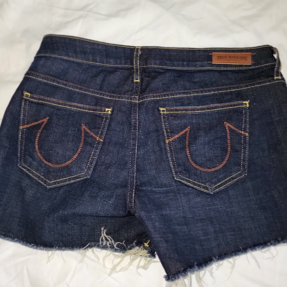 True Religion Denim Blue Women's Shorts * - Picture 2 of 3